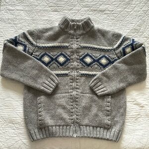 Italian Knit Zip Cardigan